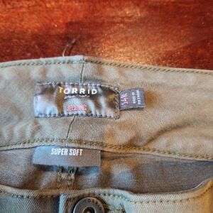 Torrid Olive Green Super Soft Jeggings